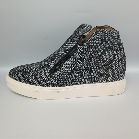 Bernie Mev dual-zip Boot WHARTON Leather Snakeskin-look Size 36 - Picture 8 of 14